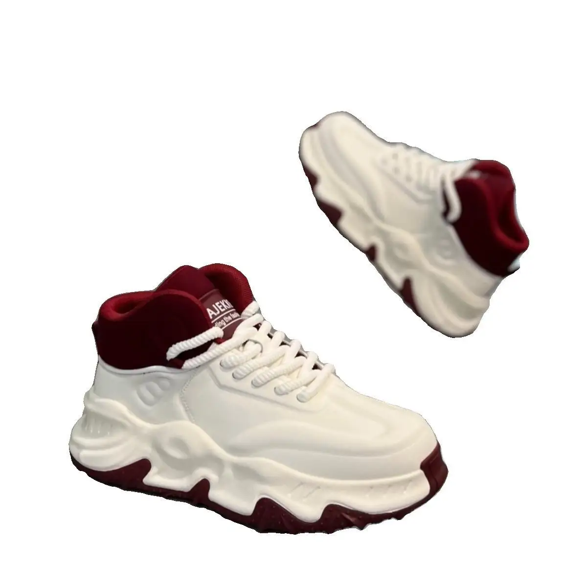 Spring Autumn New Men's Thick Sole Elevated Casual Shoes Comfortable and Breathable Sports Running Shoes Men's Vulcanize Shoes 5