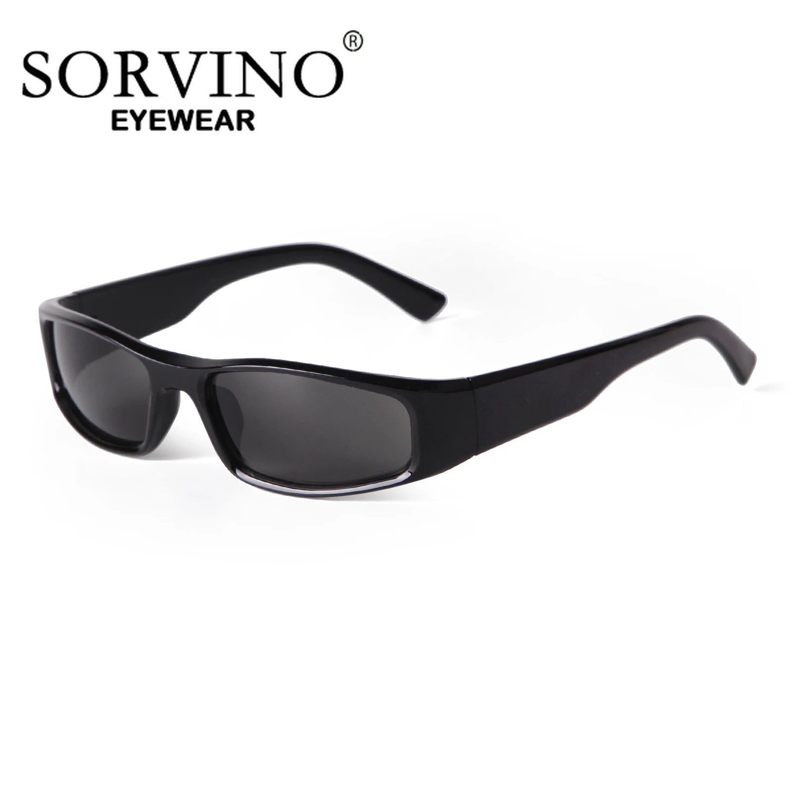 

SORVINO Y2K Narrow Rectangle Sports Sunglasses Women Men Trendy Vintage Brand Designer Brown Sun Glasses Female Eyewear UV400