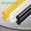 15-Pack Colorful Hot Glue Sticks, 7mm*100mm, Low Temp 70°C, Complete Color Range, Essential for DIY Crafts 4