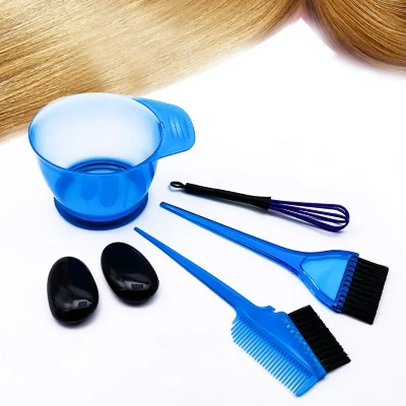 5pcs/Set Hair Bowl Comb Brushes Tools Hair Color Mixer Barber Salon Tint Hairdressing Styling Set