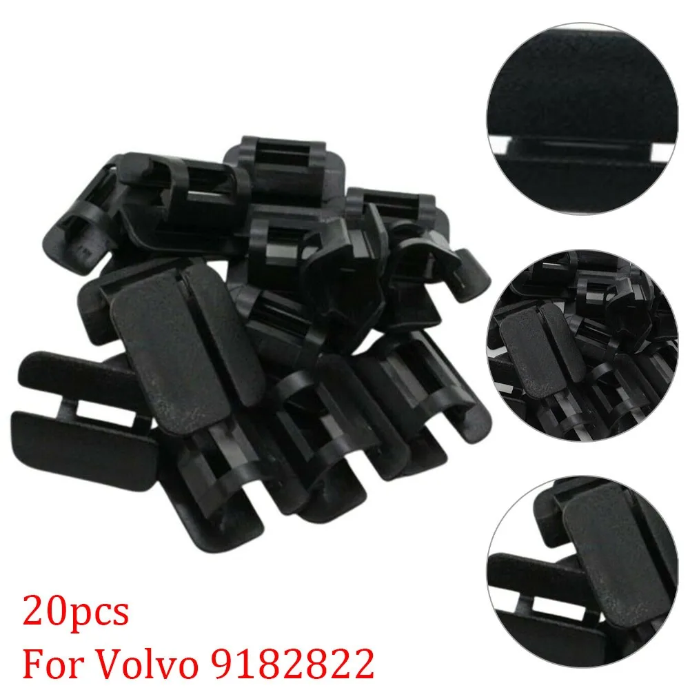 

20pcs For Volvo 9182822 Engine Hood Insulation Pad Clips Nylon Lining Fixer Retainer Mountings Automobile Accessories