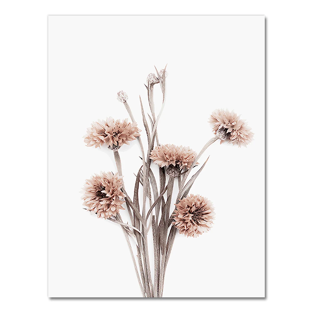 Botanical Flower Art Canvas: Elegant Wall Decor