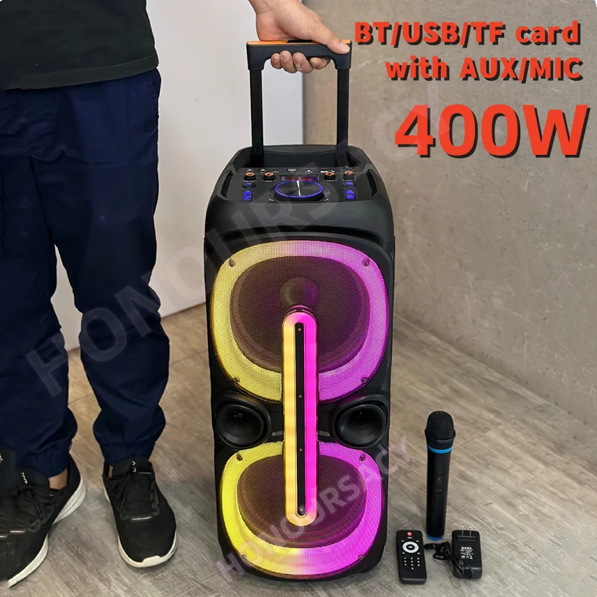 

Bluetooth-Колонка Karaok, 10 дюймов, с двойным гудком