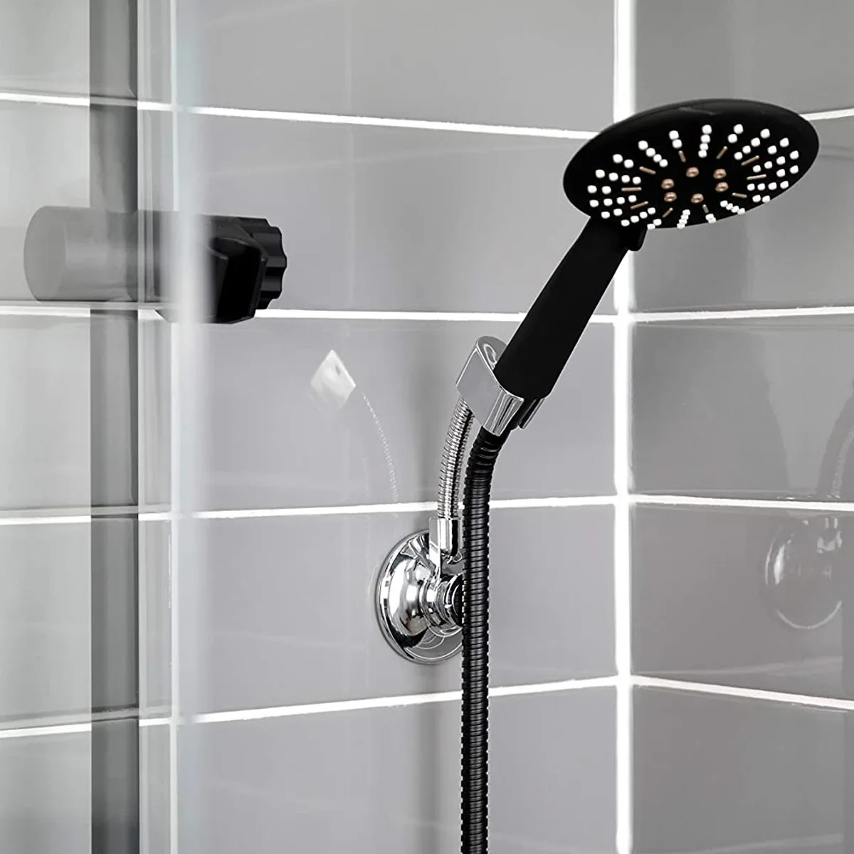 Shower Holder Universal Adjustable Manual Shower holder Suction Cup Bracket Fully Perforated Shower Guide Rail Head showerhead holder shower bracket shower holder