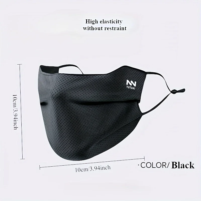 Sun Protection Face Mask For Outdoor Sports Cycling Hiking Running Men and Women Breathable Ice Silk Lightweight Face Cover