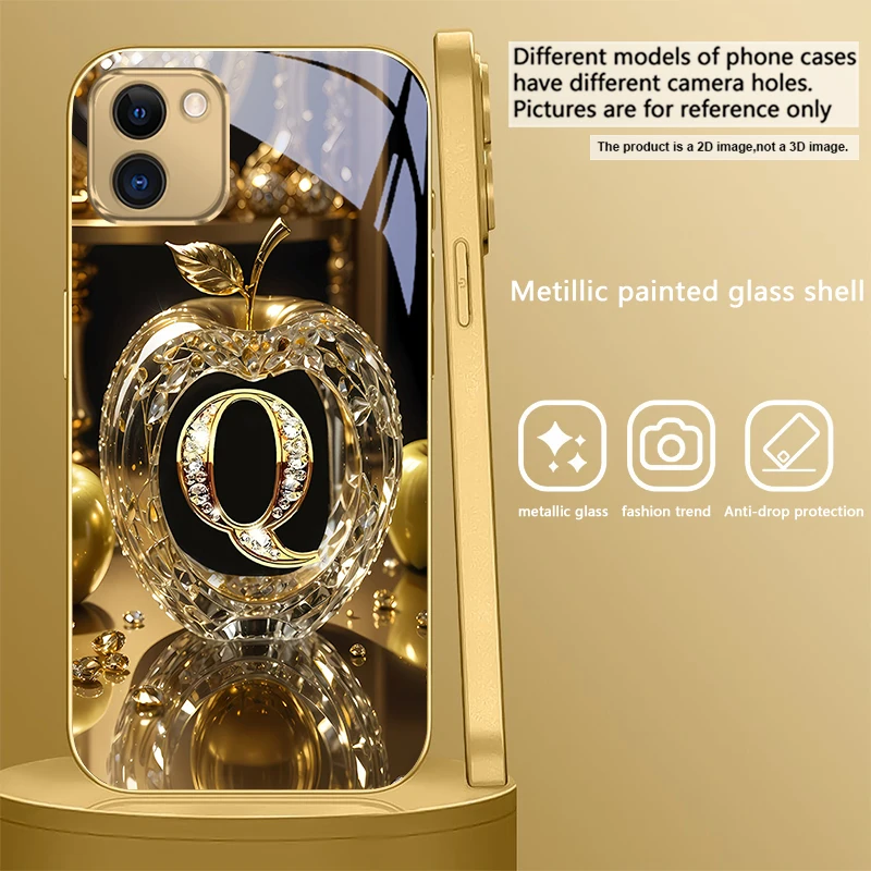 Luxurious Gold Glass Phone Case