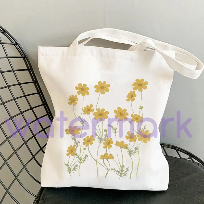Wildflower Canvas Grocery Tote Bag – Love Karla Designs