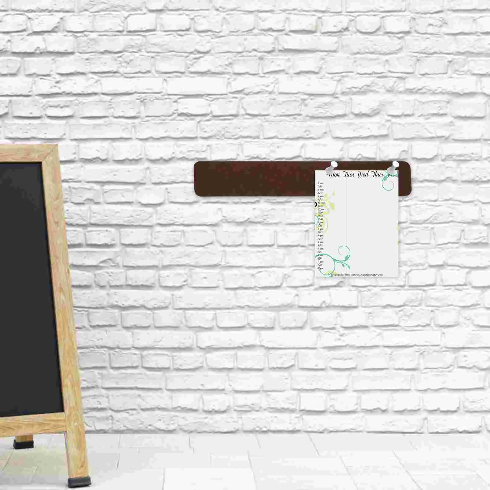 

6pcs Felt Bulletin Board Strips Pin Boards Small Bulletin Board Strips Walls Cork Board Strips