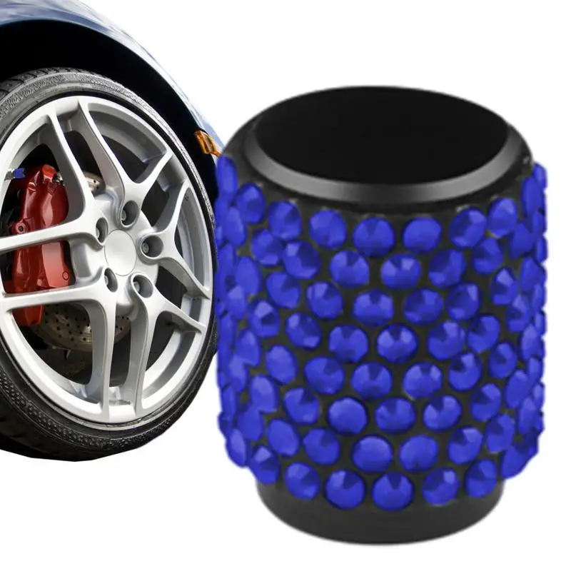 

Tire Stem Covers Rhinestone Auto Tire Core Cover Luxurious Vehicle Supplies For RVs Cars Trucks And SUVs