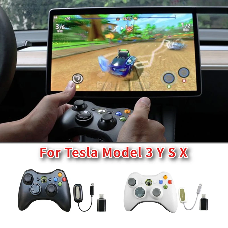 For Tesla Model 3/Y/S/X Wireless Game Handle Screen Controller TV