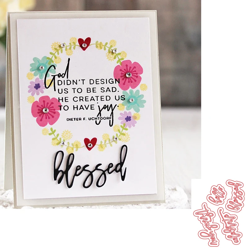 Good Vibes Metal Cutting Dies Cut Wishes Words For Diy Scrapbooking Paper Craft Handmade Album Card Punch Art Knife Card Making