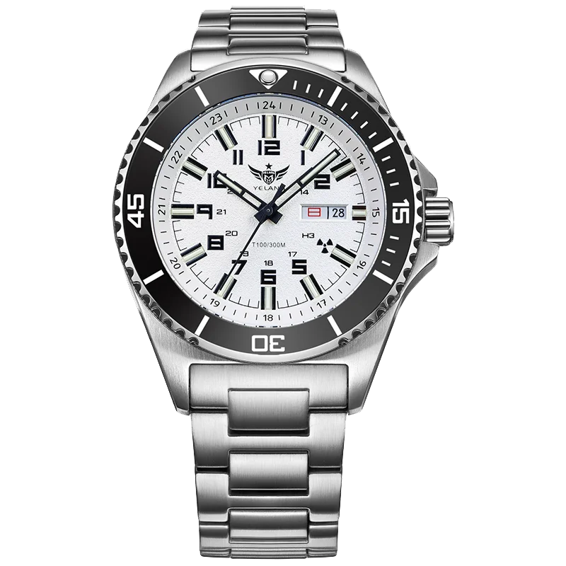 Men Brand Watch 44mm Diver Water Watches Japan 8205 Automatic Mechanical movement Luminous 300M Waterproof mechanical watch diver watch For Yelang V1031