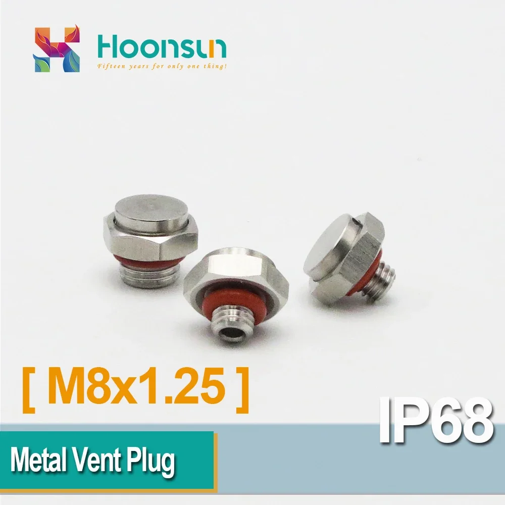 10pcs M8x1.25 M8*1.25 M8 Metal Screw Plug With Vent Stainless Steel