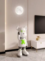 120cm New XX Violent Bear Floor Ornament, Creative Sculpture Decorations Next To The Living Room TV Cabinet, Home Furniture Gift 1