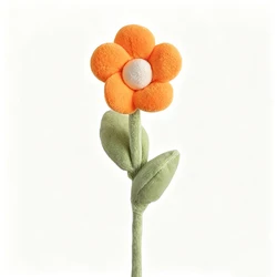 Charming Lifelike Plush Flower Toys - Soft Stuffed Garden Decor for Room & Party Enhancement (Sunflower 2)