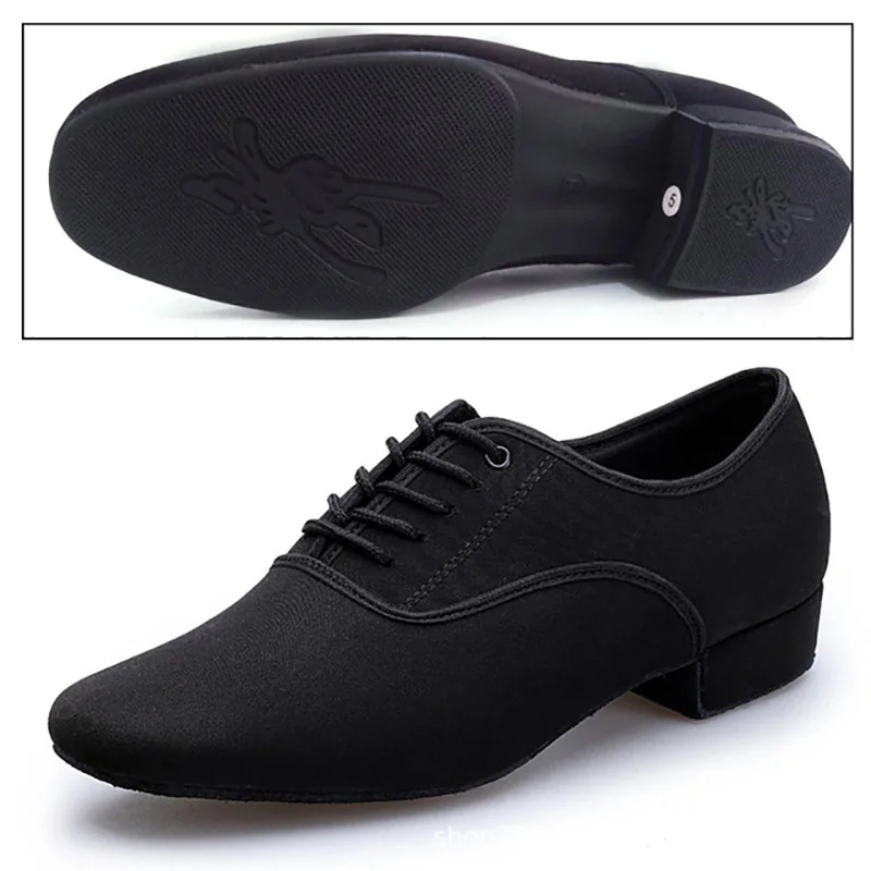 USHINE Men's Ballroom Dance Shoes Latin Tango Morden Rumba Social Dance Shoes Low Heel 4
