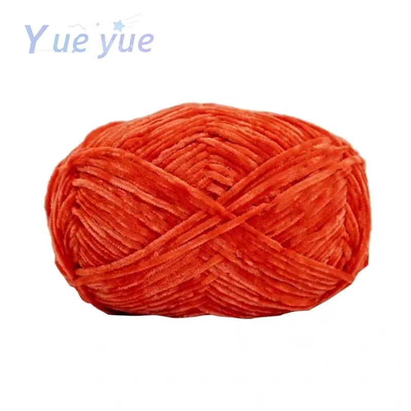3pcs 148m Chenille Wool Yarn 40g 2mm Golden Velvet Thread Ball Golden Silk Edelweiss Hand Woven DIY Material Doll Pendant Yarn 5