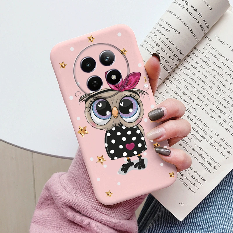Cute Heart Flower Soft Silicone Matte Protective Back Cover s - Cartoon Design