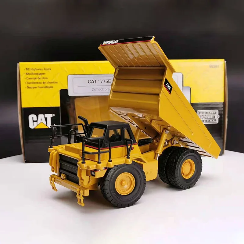 Diecast 1:64 Scale Engineering Vehicle CAT 775E Transport Alloy