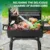 Barrel Charcoal Grill with Side Table and Wheels for Outdoor Cooking in Garden Patio Backyard and Party Use Durable Smoker Gril 6