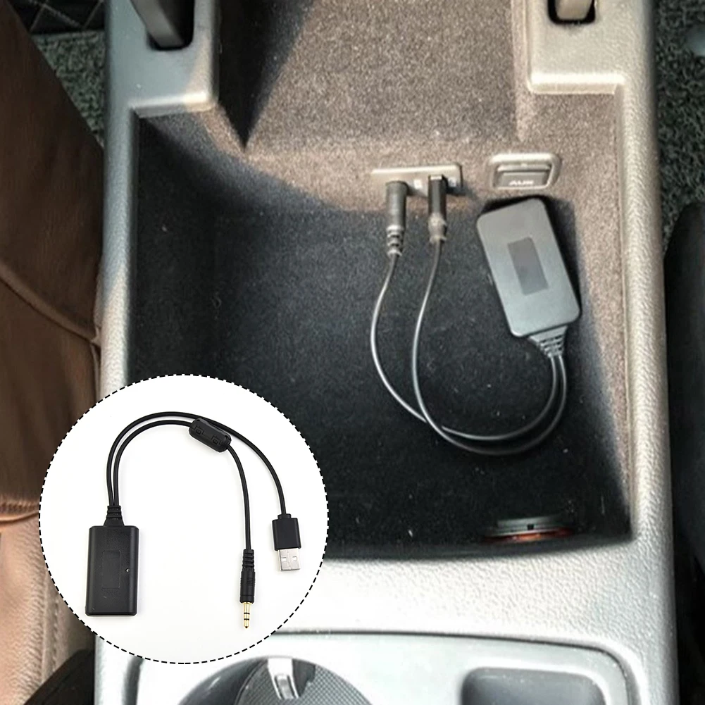 

1x Car Audio Receiver Fit For BMW E90 E91 E92 E93 Plug And Play Aux In Adapter USB Aux Connector 3.5mm Plug