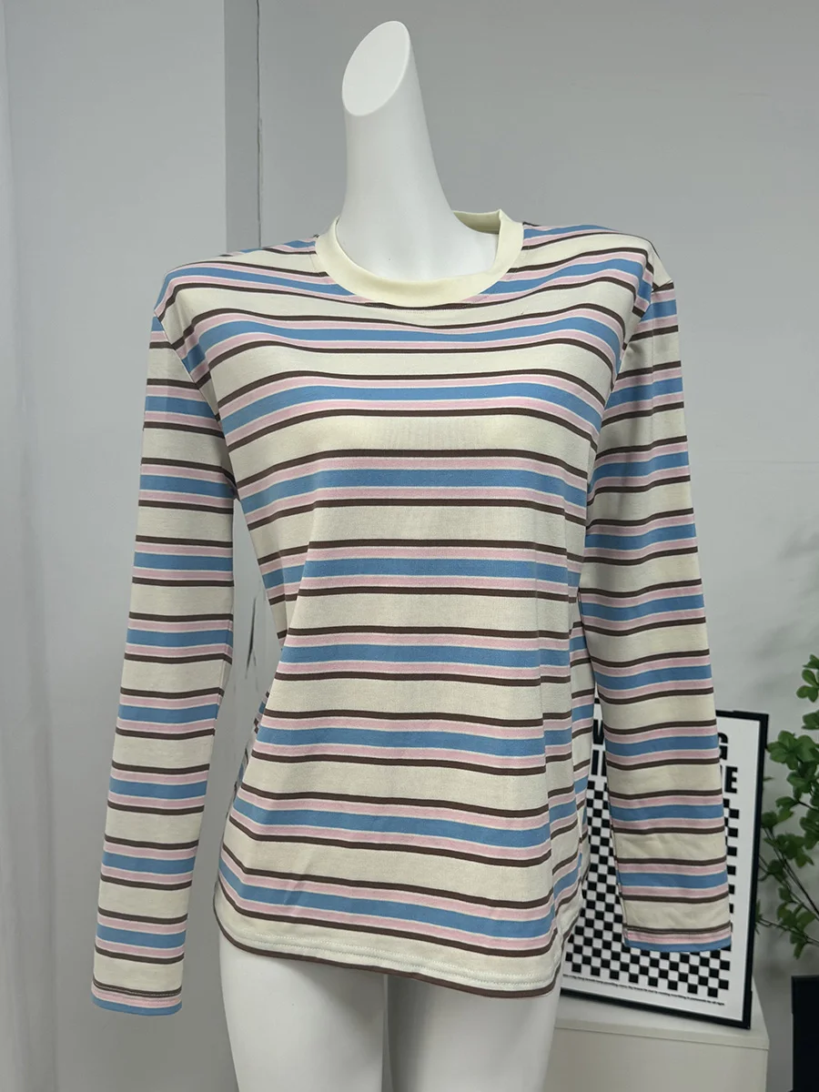 Polo Neck Cotton Crop Top Loose-Fit Chic Summer Pullover