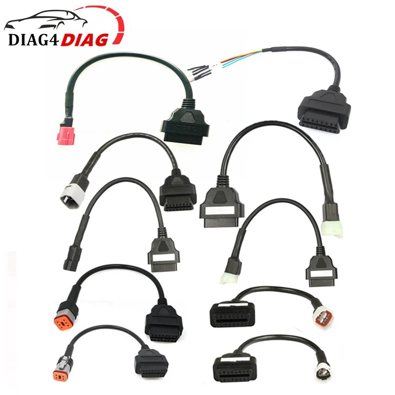 OBD2 오토바이 진단 케이블, OBD2 커넥터, 야마하용 오토바이 모토바이크, 혼다 모토 OBD 2 익스텐션 케이블