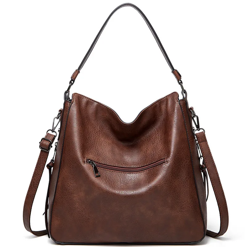 One Leather Bag Soft Shoulder Large Capacity Versatile Handbags For Women Casual High-Quality Messenger Crossbody Luxury Fashion