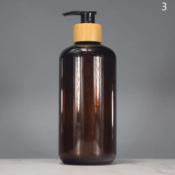 1 ชิ้นพลาสติกชุดเครื่องจ่ายสบู่เคาน์เตอร์ขวดโลชั่นห้องน้ํารีฟิลขวดเปล่าสําหรับแชมพู Body Wash Hair Conditioner 7