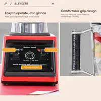 Мощный блендер 9500 Вт, миксер, соковыжималка, прибор для приготовления смузи, настольные блендеры, контейнер 3 л, кухонный комбайн, блендер, миксер для льда, орехов, фруктов — изображение 5