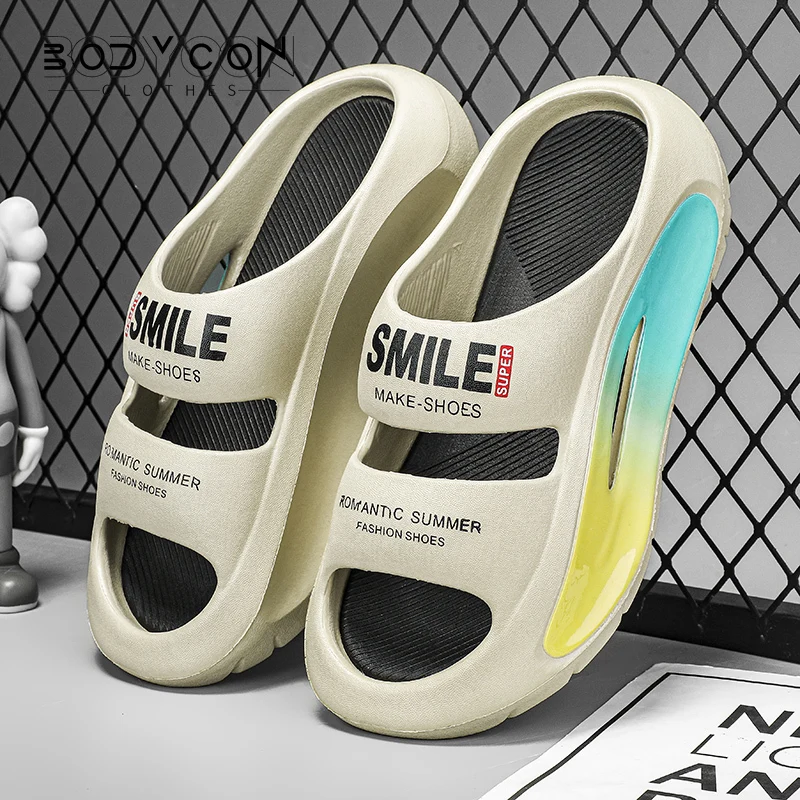 

New Fashion Sandals Fashion Slippers Men Lightness Flip Flops Sports Outdoor Non-Slip Unisex Casual Slip-on Flats Household