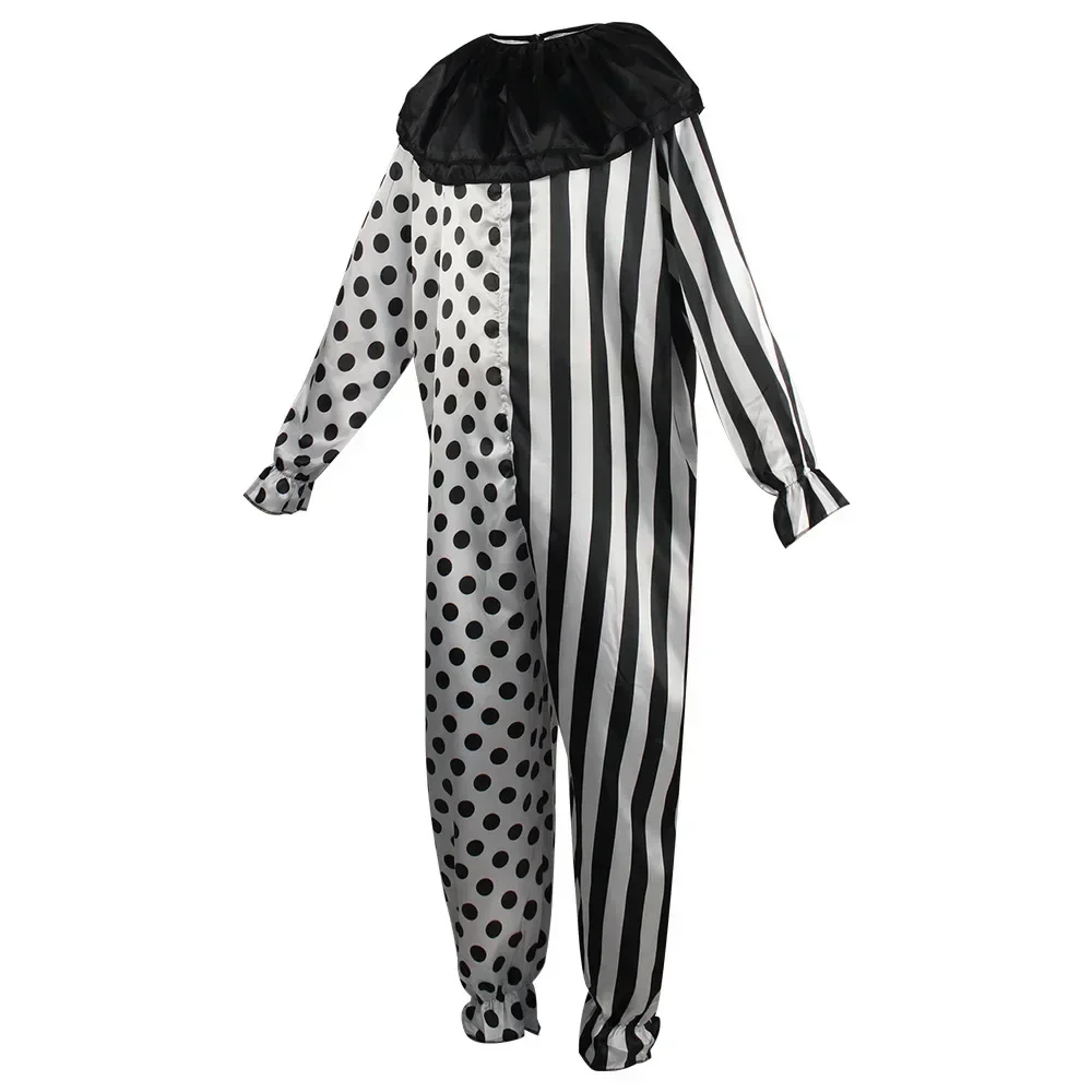 Secret Clown Costume For Men Halloween Bloody Horror Jumpsuit Role Play Fancy Dress Adult Performance Clothes For Kid