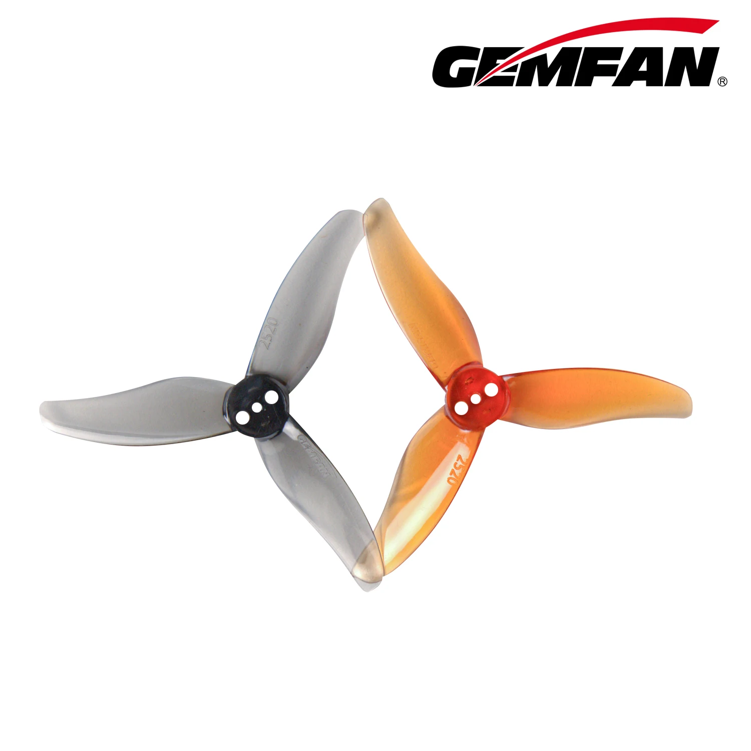 

Gemfan Hurricane 2520-3 Props for freestyle racing Propeller PC 3 Blade Mini FPV Multirotor 8Pair/16PCS CW CCW 3in 1.5mm T Mount