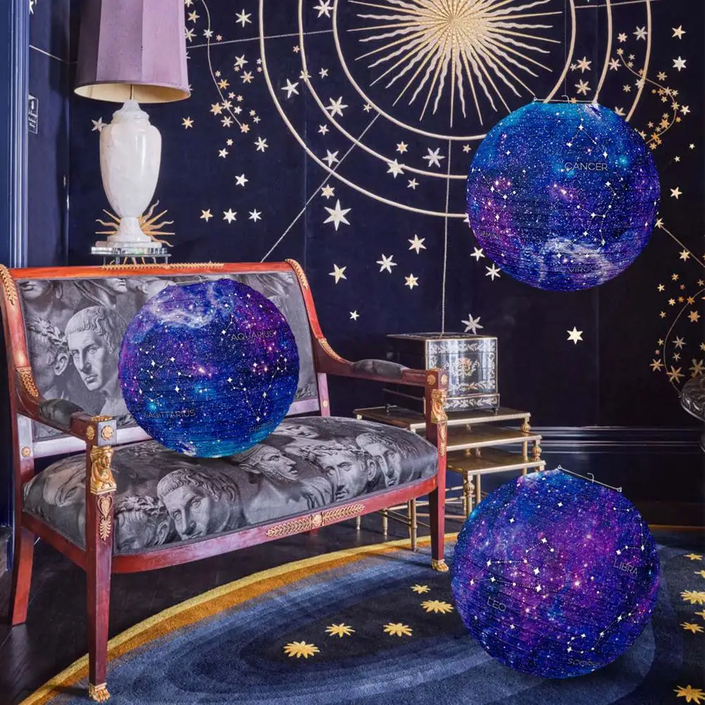 

Eye-catching Decoration Eye-catching Constellation Paper Lanterns for Versatile Hanging Decoration Atmosphere Creation for Home