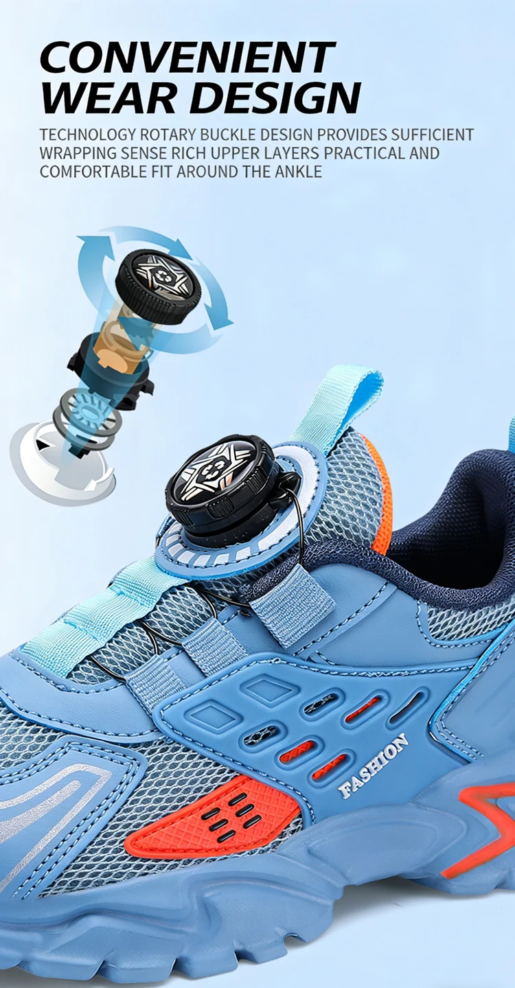 Children Athletic Sneakers Summer Breathable Lightweight Outdoor Running Shoes Non-slip Tennis for Boys Kids Sports Size 28-39