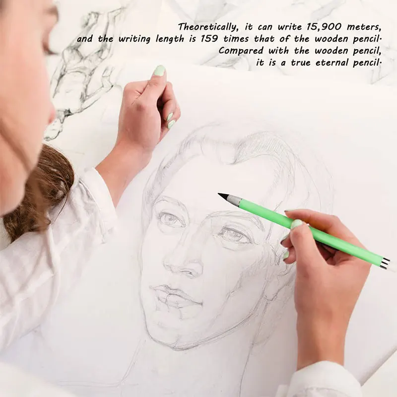 Writing stationery Drawing pencils Eraser pencil 1PCS Eternal Pencil Students Special Endless Ink-free