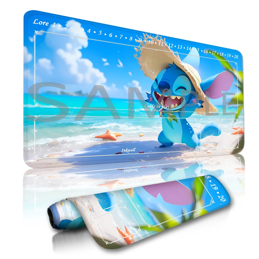 

Lorcana Playmat Free Storage Bag Size 24X14IN Trading Card Game Protective Mats Scratch-Resistant Durable 20