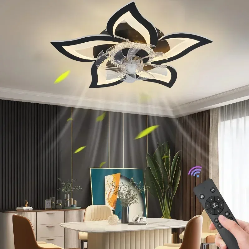 IRALAN Ceiling Fans With Lights Smart Switch Modern Led Ceiling Fan Lamp Minimalist For Living Room Bedroom Home Decor Fan Lamp