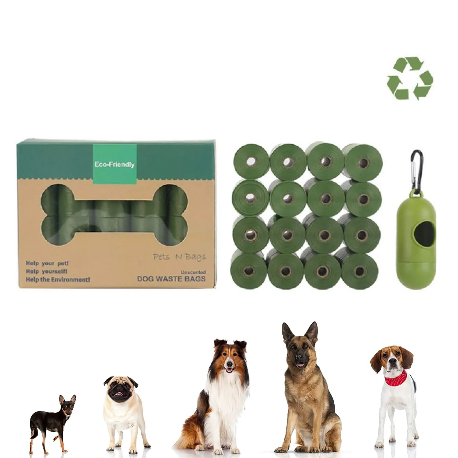 Dog Poop Garbage Bag Disposal Outdoor Degradation Clean Box Waste Poop