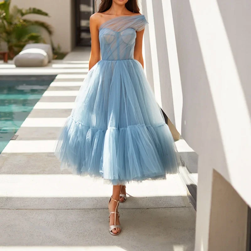 

Autumn Winter New Women's Princess Dress New Product Sleeveless Dress Banquet Dress Host Vestidos De Festa