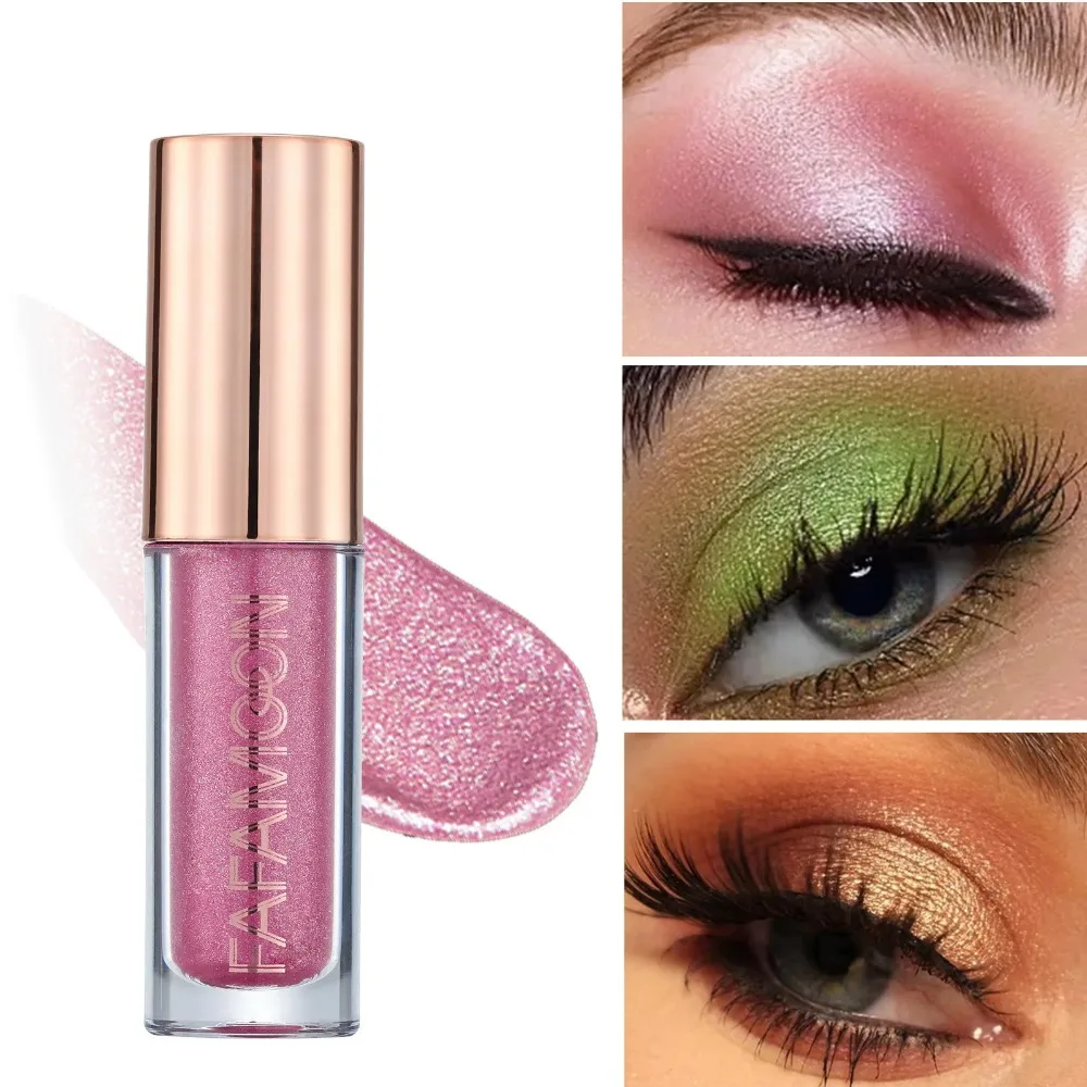 Purple Liquid Eyeshadow Matte&Metallic Shimmer Eye Shadow Non-sticky One-Swipe Coverage Quick-Drying Crease-resistant Eye Makeup_voghion.com