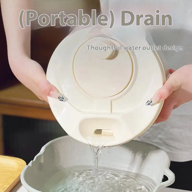 1Pc Manual Vegetable Dryer Multifunction Salad Spinner Dryer PP Fruit Food Dehydrator Household Kitchen Quick Drying