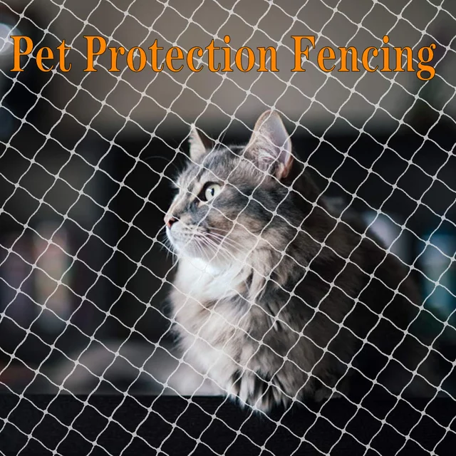 1PCS Cat Net Pet Protective Cover Floating Window Mesh Plastic Nylon Steel Wire Grid Balcony Safety Fall Prevention Netting
