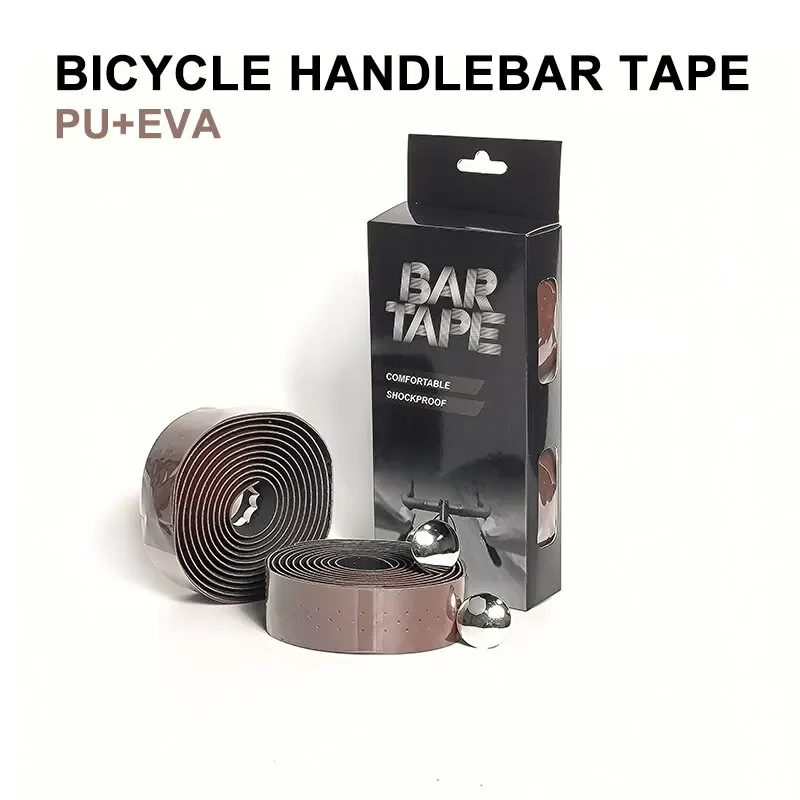 Outdoor Cycling Road Bike Breath Handlebar Tape Pu+EVA Soft Comfotable with Bar Plug Bike Parts bike handlebar tape