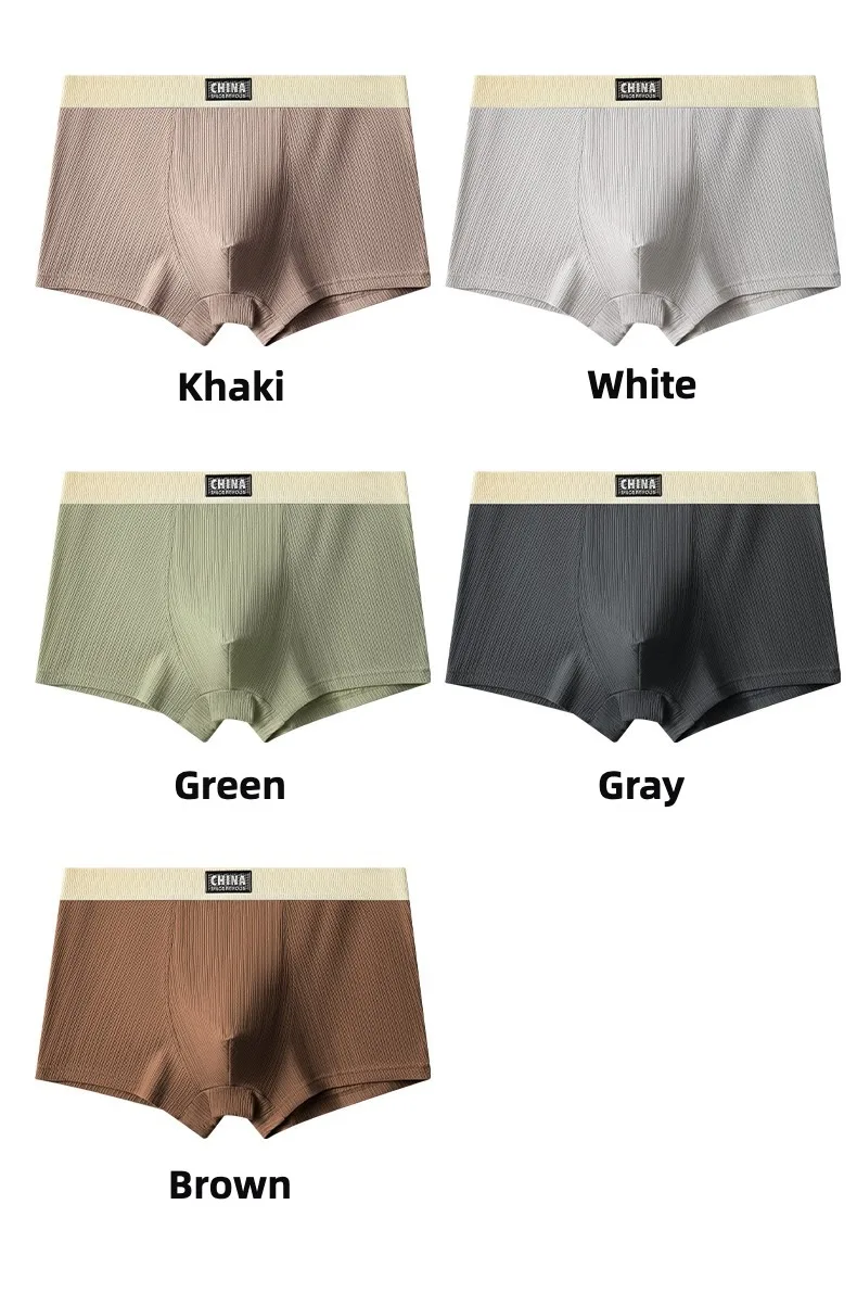 Mode Herren Boxershorts Herren Quadratische Höschen Boxer Mann Unterwäsche Heiße kurze Hosen und Shorts Unterhosen Geschenke Herren Baumwollset – Detail 2