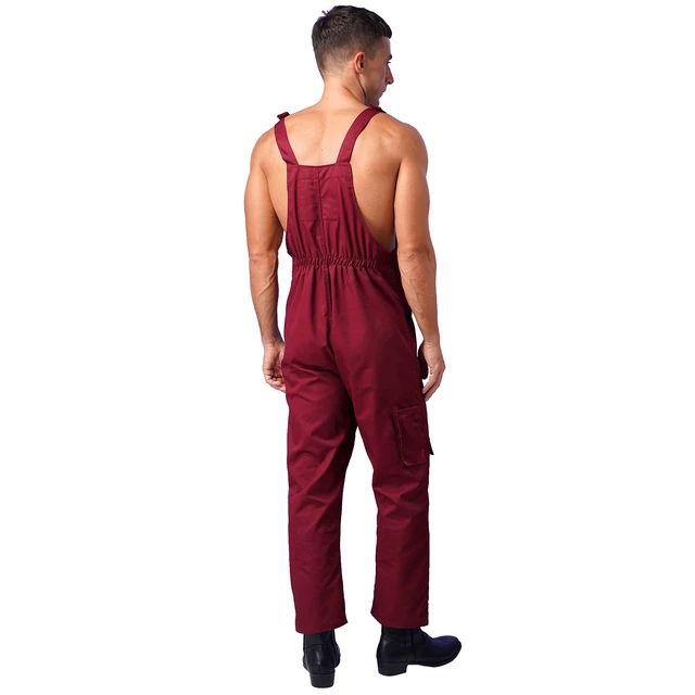 Mens Overalls Jumpsuit Adjustable Straps Work Dungarees Bib Brace Coveralls