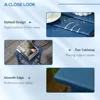 Outsunny Adirondack Side Table, Square Patio End Table, Weather Resistant 15" Outdoor HDPE Table for Porch, Pool, Balcony, Blue 6