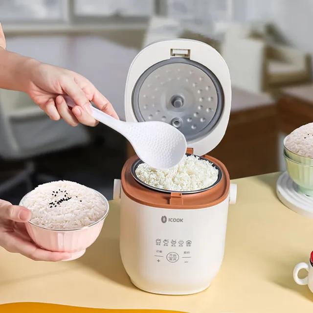 0.8L Rice Cooker Multifunctional Mini Electric Cooker Portable 220V Household Kitchen Appliance for 1-2 Persons
