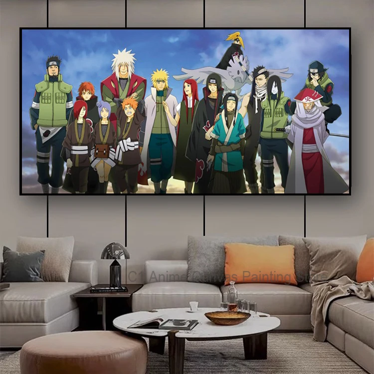 Naruto Family Portrait Art Print by XiaoOrganization - Anime Decor Poster