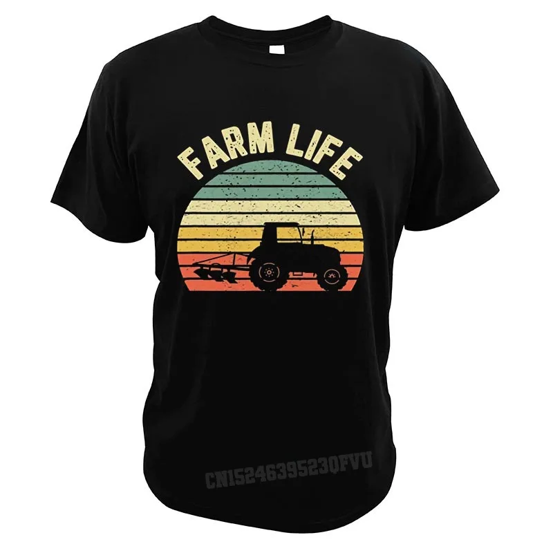 Retro Farm Life T-Shirts Farmer Design Farm Lovers Funny Vintage Tee ...